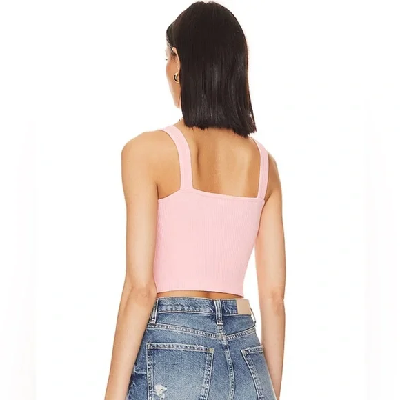 (#186))FREE PEOPLE Solid Rib Brami - Picture 3 of 4